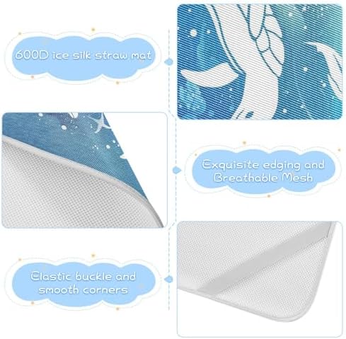 Boho Cooling Baby Mattress Pad 28x52 Waterproof Washable