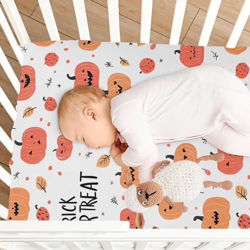 Qilmy Halloween Pattern Fitted Crib Sheet for Baby