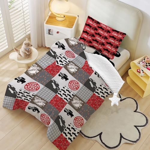 Duckbe Custom Toddler Bedding Set Race Car 3 Piece