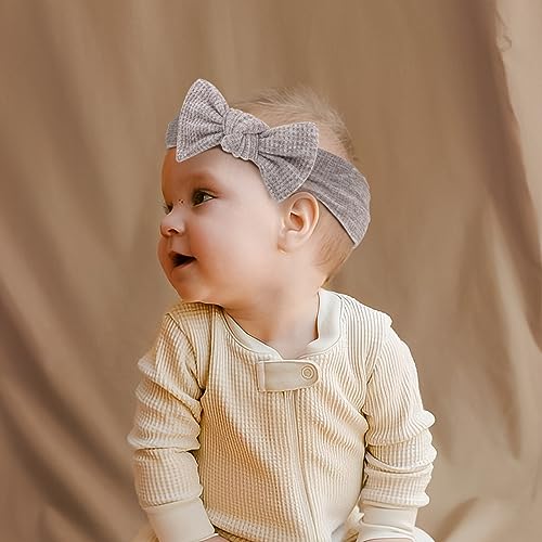 Lanmerry Baby Girls Waffle Headbands 3 Pack