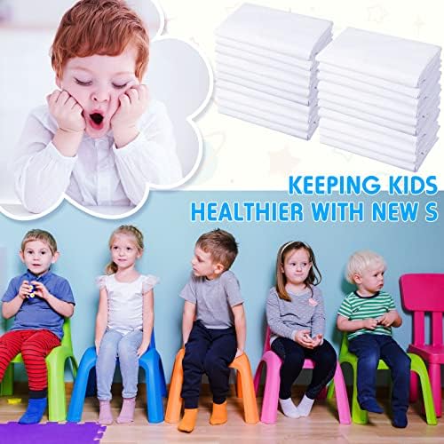 Macarrie 20 Pcs Daycare Cot Sheets for Toddler and Preschool 1