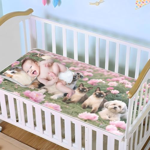 Cooling Mattress Pad for Baby Toddler Waterproof and Breathable 28x52 Inch