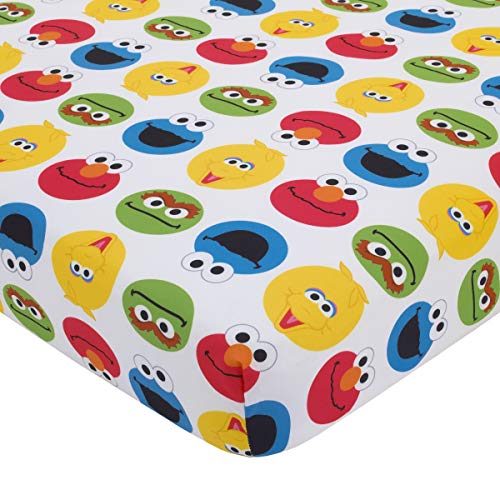 Sesame Street Best Friends 4 Piece Toddler Bed Set - Blue Red Yellow Green