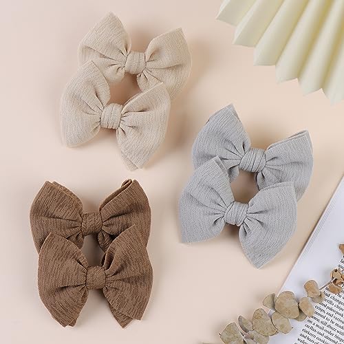 ONENINEDREAM Baby Girls Hair Bow Clips Set 6PCS