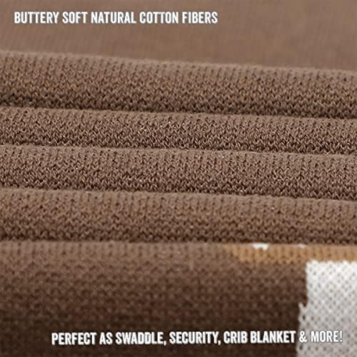 Bleu La La Knit Baby Swaddling Blanket - Deer Mocha