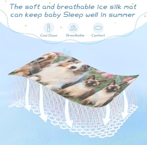 Cooling Mattress Pad for Baby Toddler Waterproof and Breathable 28x52 Inch