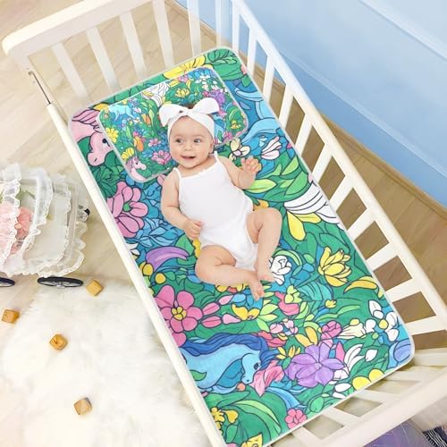 Cooling Baby Crib Mattress Pad 28x52in with Elastic Band
