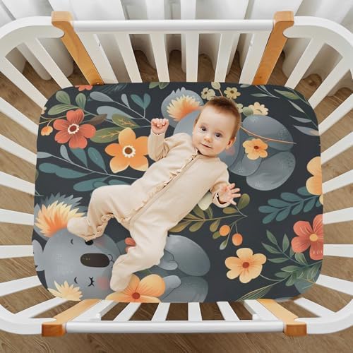 Wajiw Koala Crib Sheets Soft Breathable Fitted Bedding