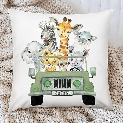 HawSkgFub Plush Safari Animal Pillowcase Throw Cover