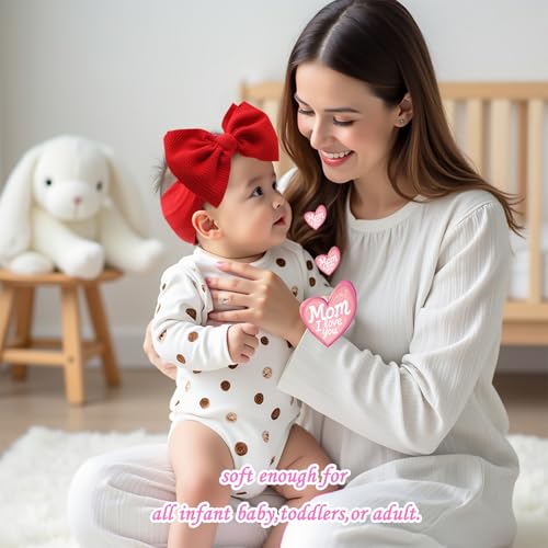 Baby Girl Bows Wide Headband Newborn Hairband Gift Red Blue