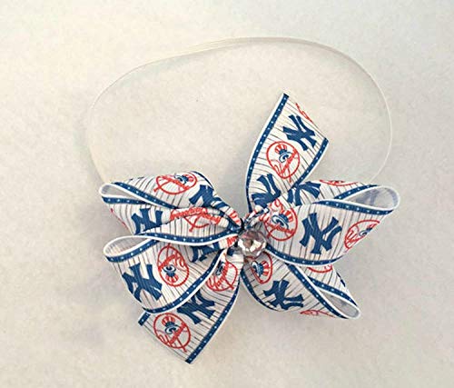 Yankees Baby Girl Bow Elastic Headband