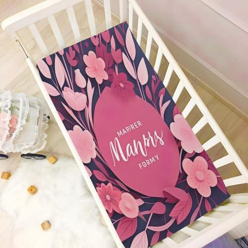 Wajiw Crib Sheets Soft Breathable Fitted 28x52In 1