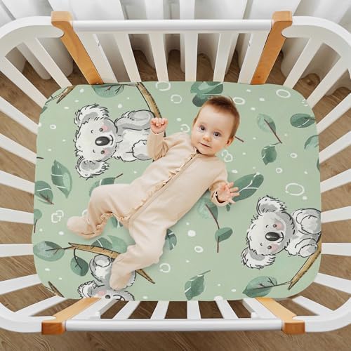 Wajiw Koala Crib Sheets Soft Breathable Fitted Sheets
