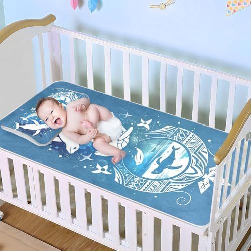 Boho Cooling Baby Mattress Pad 28x52 Waterproof Washable