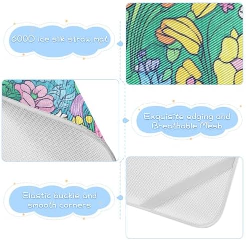 Cooling Baby Crib Mattress Pad 28x52in with Elastic Band