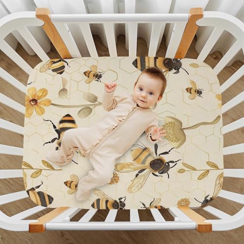 Wajiw Crib Sheets Soft Breathable Fitted Bedding for Standard and Toddler Mattresses