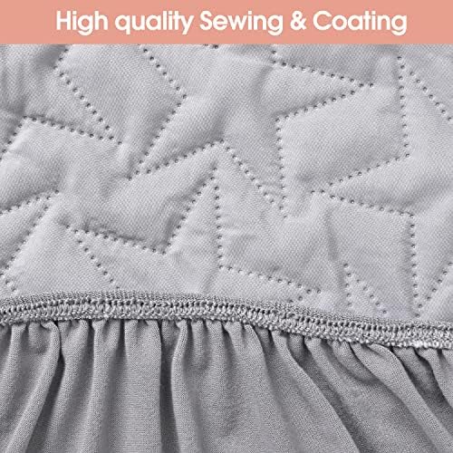 ACRABROS Waterproof Crib Mattress Protector Pad 2-Pack