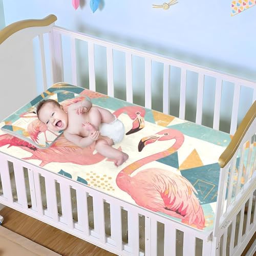 Cooling Baby Mattress Pad with Breathable Design 28x52