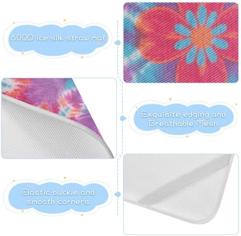 Bohemian Tie-dye Cooling Mattress Cover 28x52