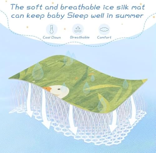 Cooling Waterproof Mattress Pad for Baby Toddler 28x52