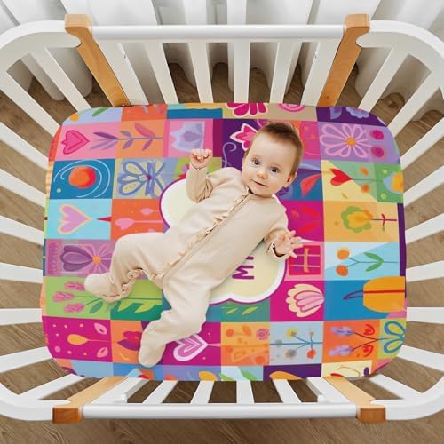Wajiw Crib Sheets for Girls and Boys 28x52In Standard Size