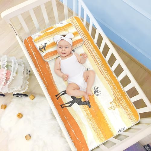 Desert Camels Cooling Baby Crib Mattress Pad 28x52
