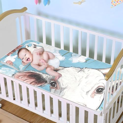 Cooling Baby Mattress Pad 28x52 Reusable for Crib and Toddler