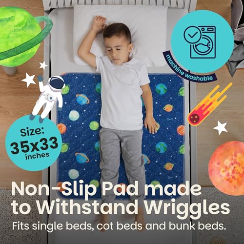 Lynmark Potty Training Mattress Protector - Astronaut Design 35x33