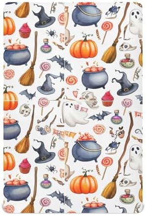 Qilmy Halloween Crib Sheet for Girls and Boys