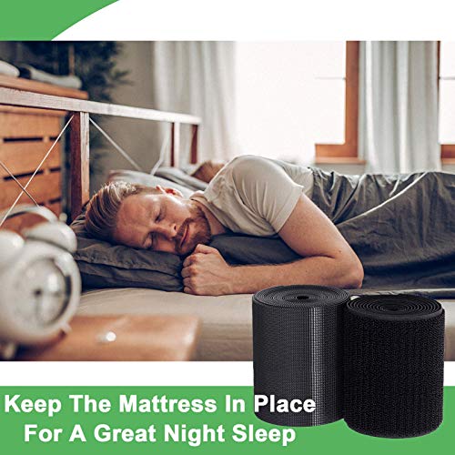 TEUVO Non-Slip Mattress Pad with Hook and Loop Tape