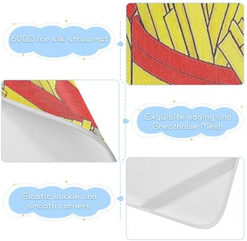 Cute Cartoon Food Fries Cooling Baby Mattress Pad 28x52