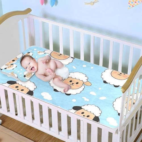 Cooling Baby Mattress Pad with Elastic 28x52 Inch