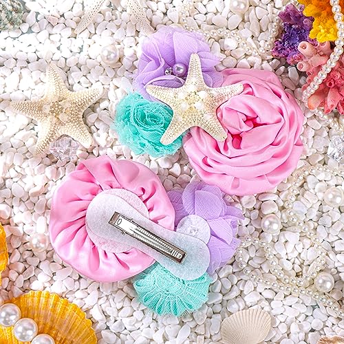 YanJie Mermaid Baby Hair Clips with Starfish