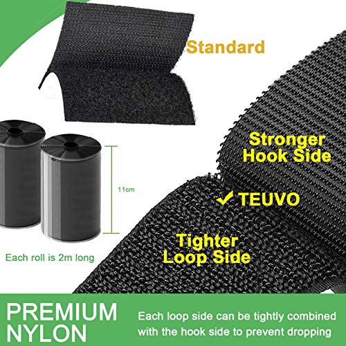 TEUVO Non-Slip Mattress Pad with Hook and Loop Tape