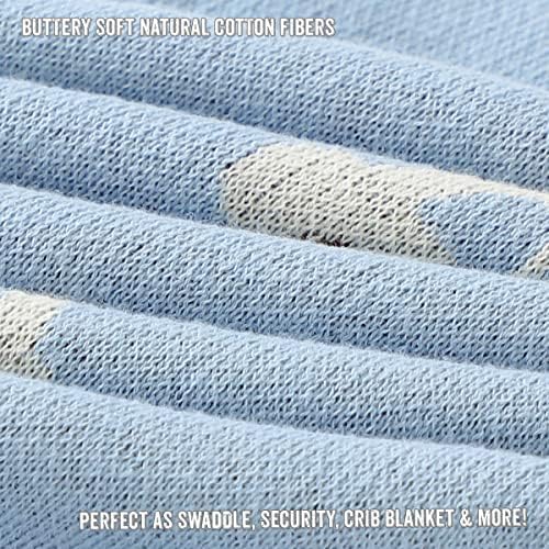 Bleu La La Baby Blanket for Boys 100 Cotton