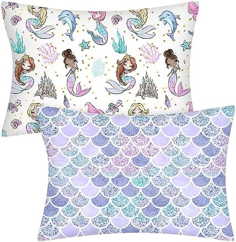 Ganeen Mermaid Toddler Pillowcase 2 Pcs 14x19