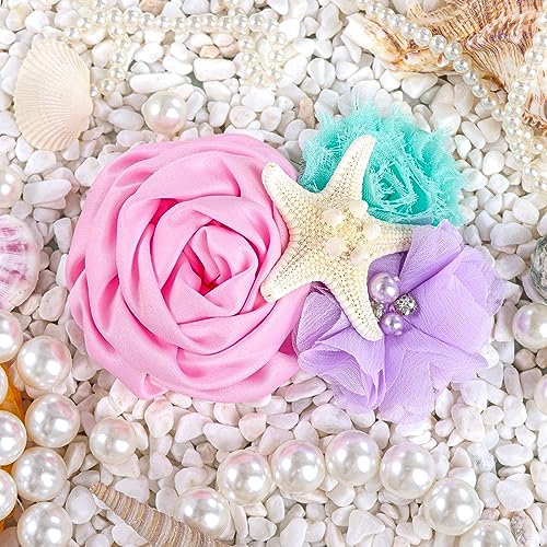 YanJie Mermaid Baby Hair Clips with Starfish