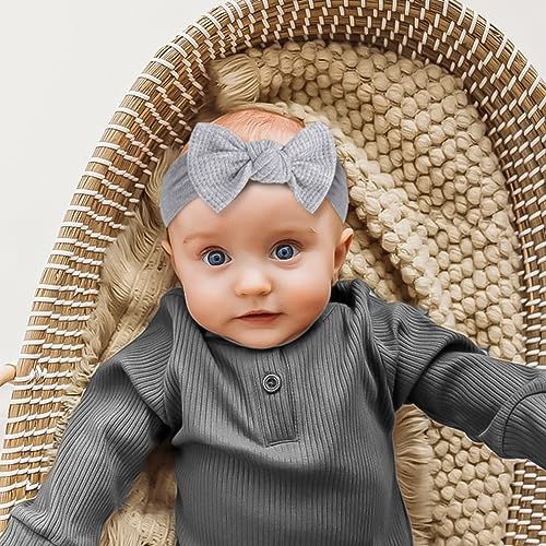 Lanmerry Baby Girls Waffle Headbands 3 Pack