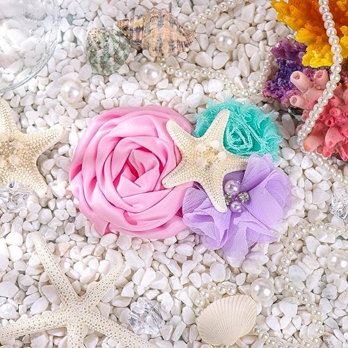 YanJie Mermaid Baby Hair Clips with Starfish