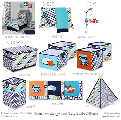 Bacati Tribal Aztec Plush Embroidered Baby Blanket