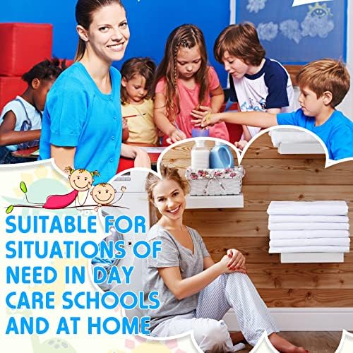 Macarrie 20 Pcs Daycare Cot Sheets for Toddler and Preschool 1